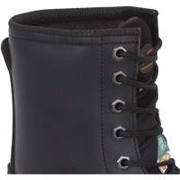 1027 Bottes de travail 8" noires, Cuir, Embout Acier, Taille 9-1/2 - Pioneer V4610370-9.5