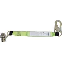 SA-7206-2 Shock Absorbing Lanyard, 2', Snap Hook Center, Snap Hook Leg Ends, Polyester - Peakworks V8103362