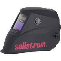 WHB1000 Advantage Series ADF Welding Helmet, 3.54" L x 1.57" W View Area, Black/Red - Sellstrom S26100