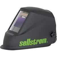 WHM2000 Advantage Plus Series ADF Welding Helmet, 3.94" L x 2.36" W View Area, Black/Green - Sellstrom S26200
