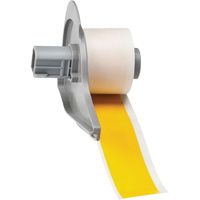 All-Weather Permanent Adhesive Label Tape, Vinyl, Yellow, 1" Width - Brady M7C-1000-595-YL