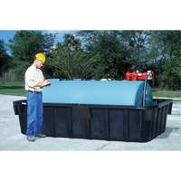Ultra-1000 Containment Sump&reg; Fuel Tank Container with 2" Drain, 149" L x 64" W, 1100 US gal. Capacity - Ultratech 2832