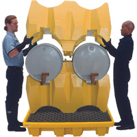 Syst&egrave;me de confinement Ultra-Drum sans drain pour 4 barils, 53" lo x 53" la x 77,8" ha, 3000 gal. US Capacit&eacute; - Ultratech 2380