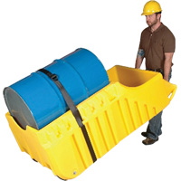 Drum Dolly, 26.5" L x 26.5" W x 5" H, 800 US gal. Spill Cap. - Ultratech 1310