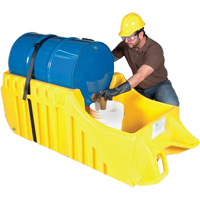 Drum Dolly, 26.5" L x 26.5" W x 5" H, 800 US gal. Spill Cap. - Ultratech 1310