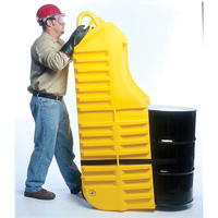 Drum Dolly, 26.5" L x 26.5" W x 5" H, 800 US gal. Spill Cap. - Ultratech 1310
