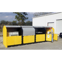 P16 Plus Ultra-Hard Top Spill Pallets&reg; with Drain, 250" L x 79" W x 62" H, 9000 lbs. Load Capacity - Ultratech 9655