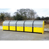 P20 Plus Ultra-Hard Top Spill Pallets&reg; with Drain, 312" L x 79" W x 62" H, 9000 lbs. Load Capacity - Ultratech 9657