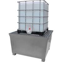 Ultra-IBC Spill Pallet en acier, Capacit&eacute; de d&eacute;versement 370 gal. US, 57,6" x 34,7" x 56,9" - Ultratech 1184