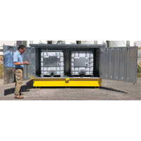 Ultra-Twin IBC en acier avec couvercle rigide, 123,4" lo x 73,4" la x 66,4" h, Capacit&eacute; de charge 12250 lb - Ultratech 1186