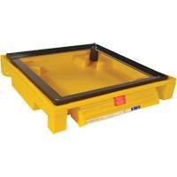 Single Drum Ultra-Safety Cabinet Bladder System&reg;, 37.8" L x 37.8" W x 6.3" H, 1500 lbs. Load Capacity - Ultratech 2420