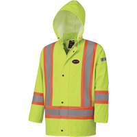 5894 Veste imperm&eacute;able r&eacute;sistant &agrave; la flamme, Grand, Jaune lime haute visibilit&eacute; - Pioneer V3520160-L