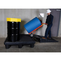 Spill Pallet P4 Economy Model, 66 US gal. Spill Capacity, 53" x 53" x 11.75" - Ultratech 1113