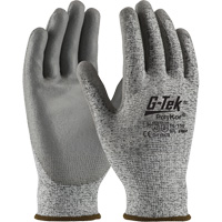 G-Tek&reg; Seamless Knit Cut-Resistant Gloves, X-Small, 13 Gauge, Polyurethane Coated, ASTM ANSI Level A2/EN 388 Level B - PIP Global Safety GP16150V/XS