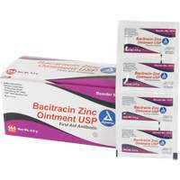 Tampons de premiers soins au bacitracin et zinc Efcom Limited, Onguent, Antibiotique - PIP Global Safety FAZINC09