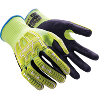 Gants r&eacute;sistants aux chocs Helix 3062IMP, 9/Grand, Paume en Mousse de nitrile, Poignet &eacute;lastique/Poignet en tricot - Hexarmor 3062IMP-L (9)