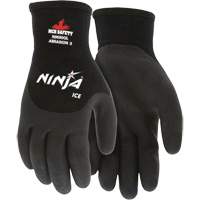 Ninja&reg; Ice Insulated Winter Gloves, Large, HPT Coating, 15 Gauge, Nylon Shell - Mcr Safety N9690QL