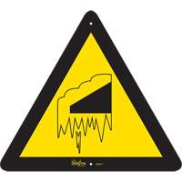 Enseigne de s&eacute;curit&eacute; conforme &agrave; la CSA -Falling Snow/Ice, 12" x 12", Aluminium, Pictogramme - Produits de sécurité Zenith 