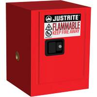 Sure-Grip&reg; EX Countertop Flammable Cabinet, 4 gal., 1 Door, 17" W x 22" H x 17" D - Justrite 890401