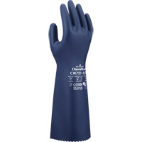 CN751 Chemical-Resistant Gloves, Size X-Large/10, 15" L, Nitrile, 18-mil - Showa CN751XL-10