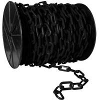 Chaîne de s&eacute;curit&eacute; en plastique robuste, Blanc, Maillon de 2", 100' de long - Mr. Chain 51101