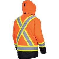 5407 Waterproof Insulated Heated Safety Jacket, Men's, 4X-Large, High-Visibility Orange - Pioneer V1210150-4XL