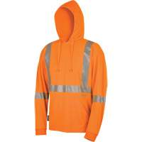 6964 Bird's-Eye Safety Hoodie, 2X-Large, High Visibility Orange - Pioneer V1052650-2XL