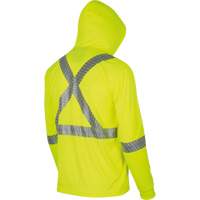 6965 Bird's-Eye Safety Hoodie, Large, High Visibility Lime-Yellow - Pioneer V1052660-L