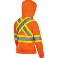 6924W Women's Fleece Hoodie with Zipper, Polyester, 4X-Large, High Visibility Orange - Pioneer V1060850-4XL