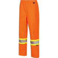 5627W Pantalon &agrave; bavette imperm&eacute;able pour femmes, Polyester/Polyur&eacute;thane, T-Grand, Orange haute visibilit&eacute; - Pioneer V1081650-XL