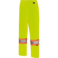 5629W Pantalon &agrave; bavette imperm&eacute;able pour femmes, Polyester/Polyur&eacute;thane, 4T-Grand, Jaune lime haute visibilit&eacute; - Pioneer V1081660-4XL