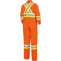 5514T Combinaison de s&eacute;curit&eacute; haute visibilit&eacute;, 66 (grande taille), Orange haute visibilit&eacute; - Pioneer V202051T-66