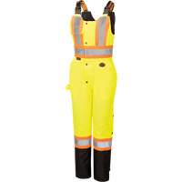 5041BBW Combinaison de s&eacute;curit&eacute; imperm&eacute;able haute visibilit&eacute; pour femmes, Polyester, T-petit, Noir/Jaune lime haute visibilit&eacute; - Pioneer V1121661-XS