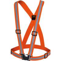 5496 Bretelles de s&eacute;curit&eacute; haute visibilit&eacute;, Orange haute visibilit&eacute;, Couleur r&eacute;fl&eacute;chissante Argent, Taille unique - Pioneer V1041050-O/S