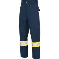 7764 Pantalons de s&eacute;curit&eacute; ignifuges et r&eacute;sistants aux arcs &eacute;lectriques &agrave; haute visibilit&eacute; 88/12 FR-Tech, 50, x 34, Bleu marin - Pioneer V2540640-50X34