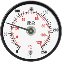 Magnetic Surface Thermometer, Non-Contact, Analogue, 0-250°F (-20-120°C) - BIOS DT500