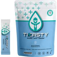 Hydration Drink Mix, Single Serve, Blue Raspberry - THERSTY HYDRATION BAG1040-RAZ