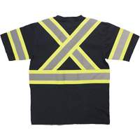 Chemise de s&eacute;curit&eacute; &agrave; manches courtes, Coton, T-petit, Noir - Tough Duck ST111-BLACK-XS