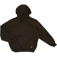 Chandail &agrave; capuche en molleton r&eacute;sistant &agrave; l'eau, Hommes, Petit, Noir - Tough Duck WJ221-BLACK-S