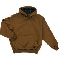 Chandail &agrave; capuche en molleton r&eacute;sistant &agrave; l'eau, Hommes, Petit, Brun - Tough Duck WJ221-MLBRN-S