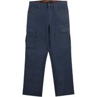 Pantalon de travail WP100, Coton/Spandex, Bleu marin, Taille 0, Entrejambe 30 - Tough Duck WP100-NAVY-0