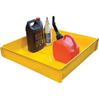 Plateau utilitaire flexible, 48" lo x 48" la x Cap. de d&eacute;versement 22 gal. US - Enpac 5644-YE-FUT