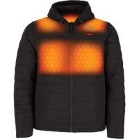 M12 Heated Quietshell Jacket with Battery, Men's, X-Large, Black - Milwaukee M102B-21XL