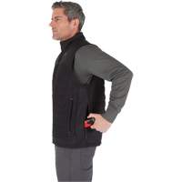 M12 Heated Axis Vest with Battery, Men's, Large, Black - Milwaukee M300B-21L