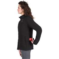 M12 Heated Axis Jacket with Battery, Women's, Large, Black - Milwaukee F102B-21L
