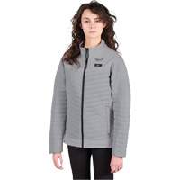 M12 Heated Axis Jacket with Battery, Women's, 2X-Large, Grey - Milwaukee F102G-212X