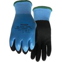Stealth Black Ops Water-Resistant Gloves, Small, 15 Gauge, Rubber Latex Coated, ASTM ANSI Level A4 - Watson Gloves 9393-S