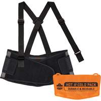 Proflex 1675 Back Support Brace with Cooling/Warming Pack, Spandex, X-Small - Ergodyne 11119