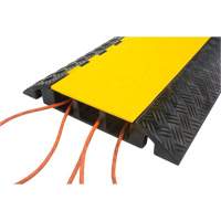Polyurethane Cable Protector, 3 Channels, 35.43" L x 19.69" W x 3" H - Zenith Safety Products 
