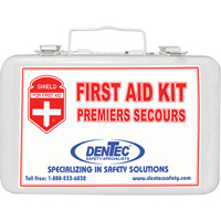 Shield Basic First Aid Kit, Meets CSA Z1220-17 Type 2 Low-Risk Environment, Medium (26-50 Workers) - Dentec 81CSA-0003-1